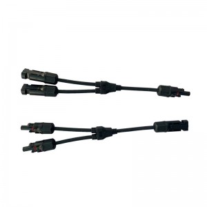 Солнечный фотоэлектрический разъем Y Тип 2 Филиал От одного до двух Водонепроницаемый Водонепроницаемый Мужской и женский Солнечный разъем